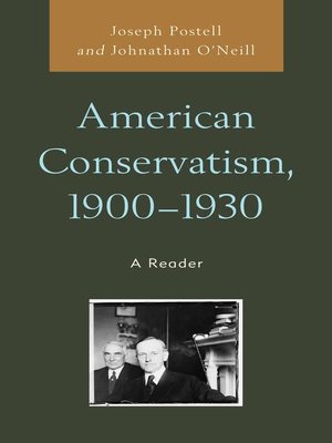 cover image of American Conservatism, 1900-1930